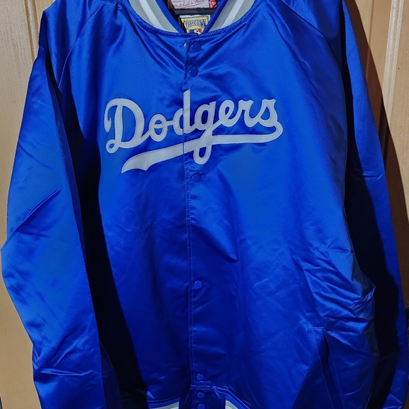LOS ANGELES DODGERS STITCHED THROWBACK M/N SATIN JACKET - Picture 4 of 13